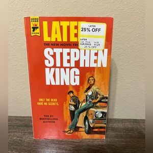 Stephen King 'Later' Paperback Book